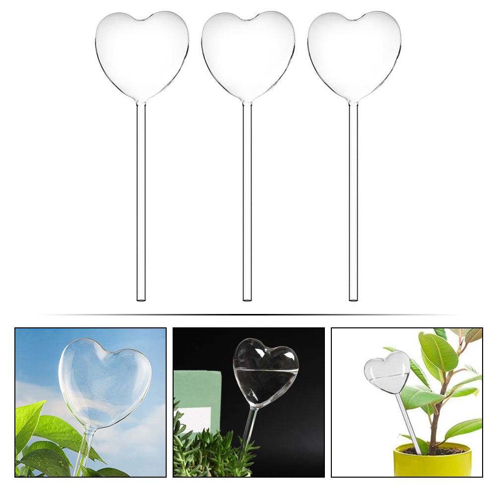 3개 하트 모양 유리 자동 급수 글로브, 화분 식물 분 - Plant Parent 리뷰 및 가격